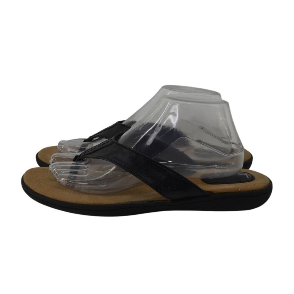 BOC Born Zita Size 10 Thong Black Sandals Flip Flop Womens